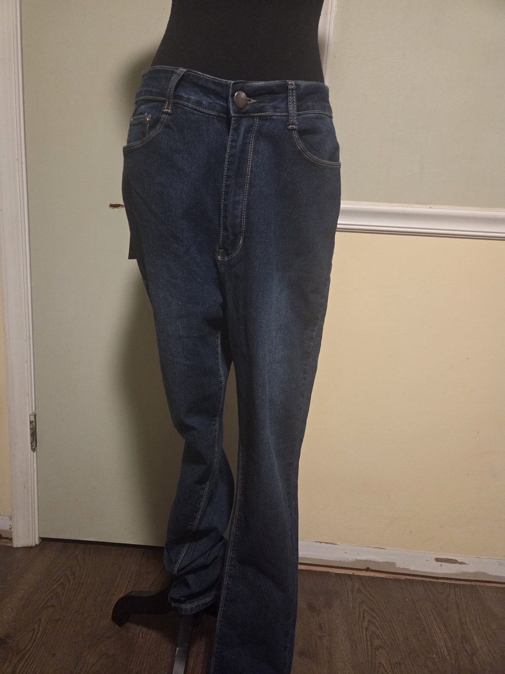 Women's Skinny Dark Blue Stretch Jeans